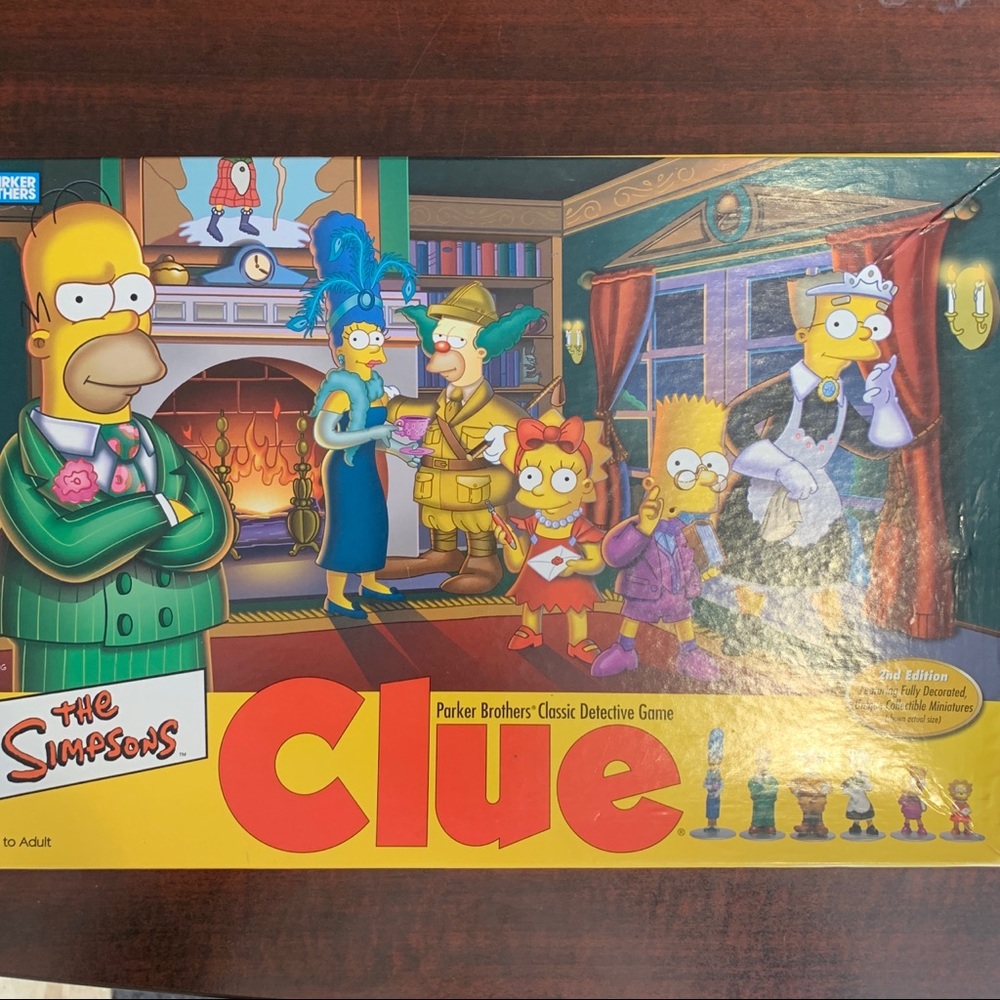 THE SIMPSONS CLUE BOARD GAME